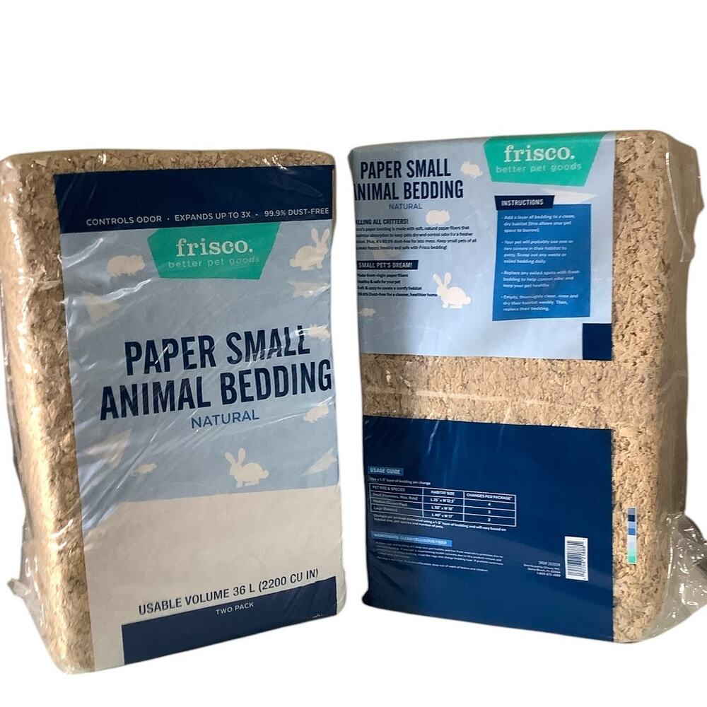Frisco Small Animal Bedding, Natural, 2 Pack, 72-L Total Volume